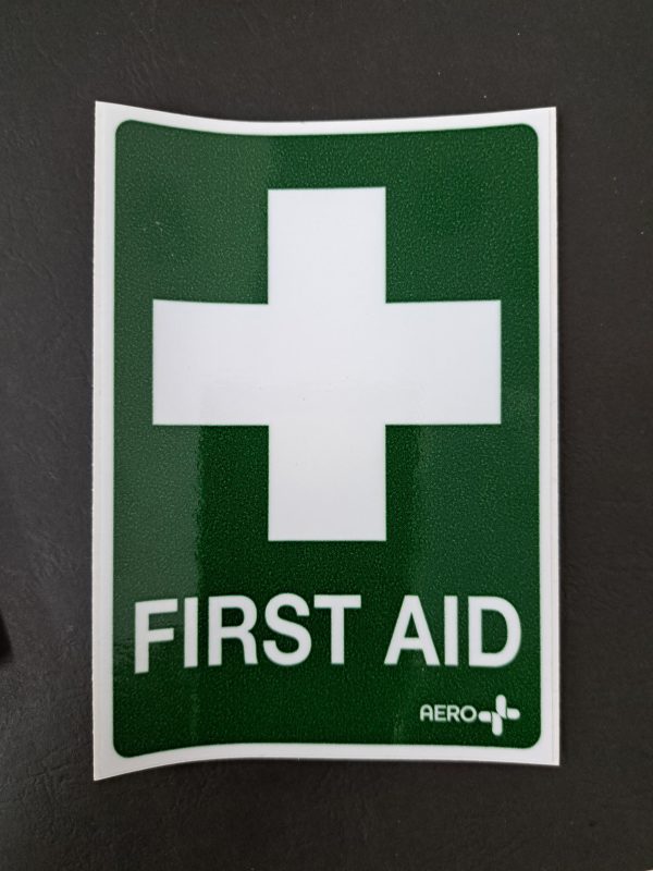First Aid Sticker